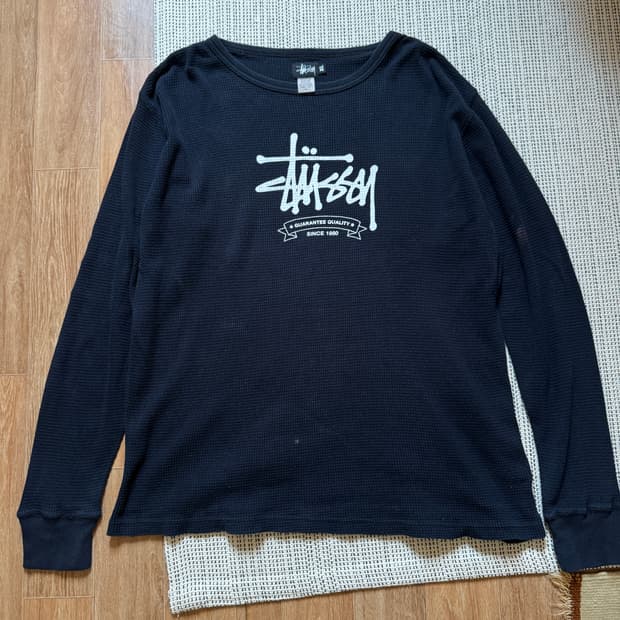 90s USA 스투시 써멀 롱슬리브