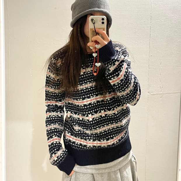 유니클로 x 이네스 드라 프레상쥬 페어아일니트