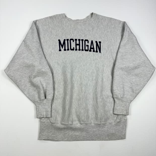 챔피온 리버스위브 올드스쿨 미시건 스웻셔츠 맨투맨 L