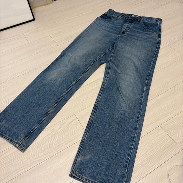 유니클로U 하이라이즈 스트레이트 데님 25 중청