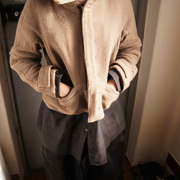 언더커버 숏 후드 자켓