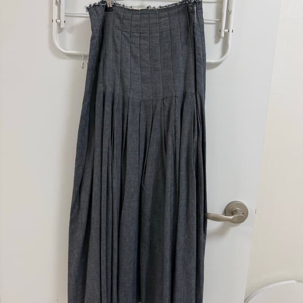 자라 데님 롱 스커트 s