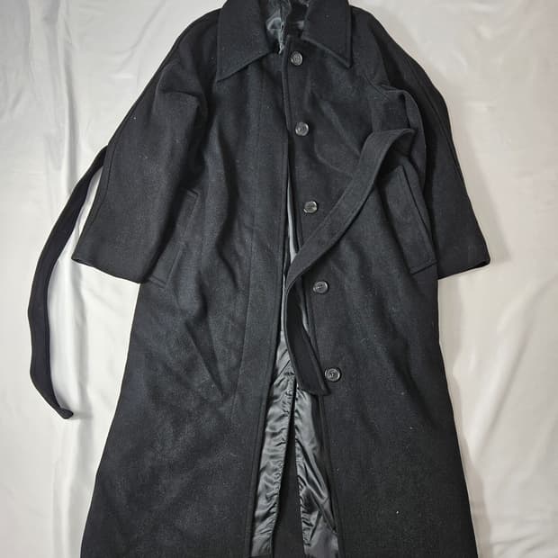 라퍼지스토어 울리치 발마칸 맥코트 트렌치코트 블렌드 S 오버핏 블랙
