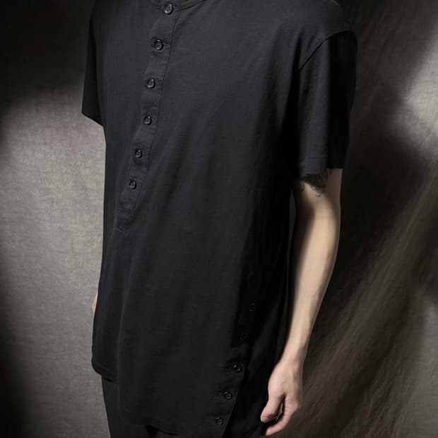 Yohji Yamamoto Pour Homme Henley Neck