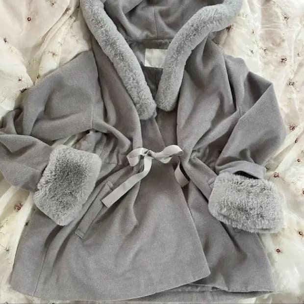 세실맥비 빈티지 볼레로코트 자켓 페이크퍼 후드집업 히메갸루 y2k 핀터깔