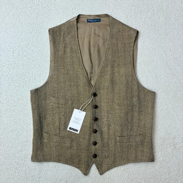 폴로 랄프로렌 90's 트위드 울 베스트 PN5936