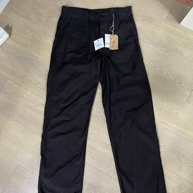 OrSlow 오어슬로우 퍼티그팬츠 블랙 오리지널핏 2사이즈