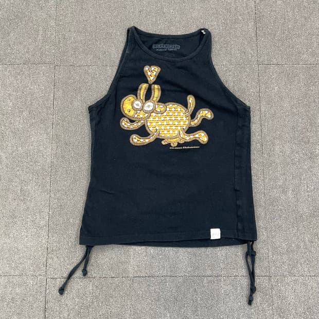 jpn vintage 빈티지 캐릭터 슬리브리스 탑 나시 