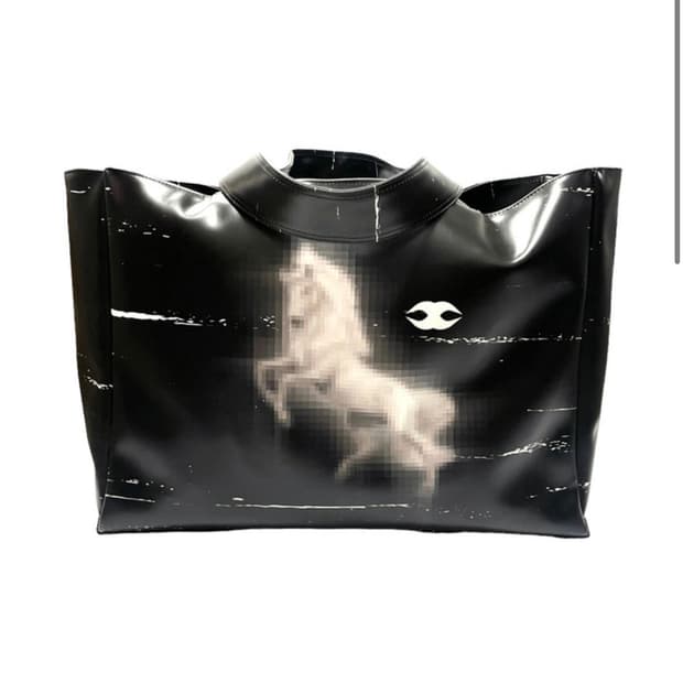 모자이크소사이어티 홀스 레더백 블랙