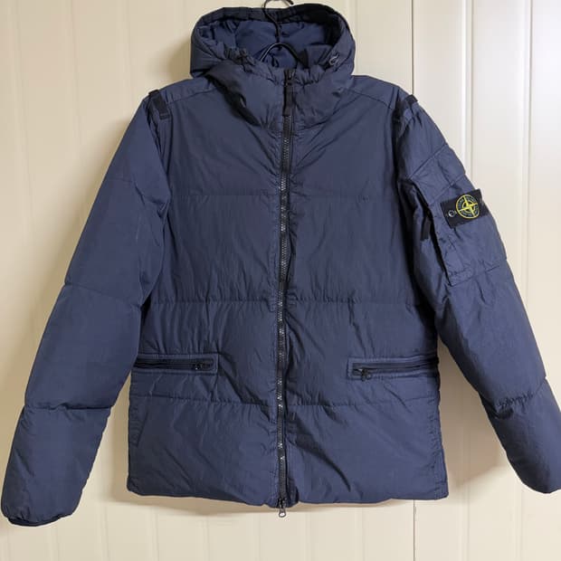 스톤아일랜드 22fw 크링클랩스 후드 패딩 m