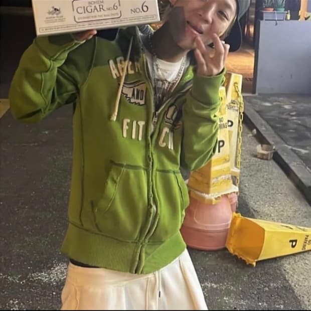 ( 양홍원착용 )아베크롬비 그린 XL