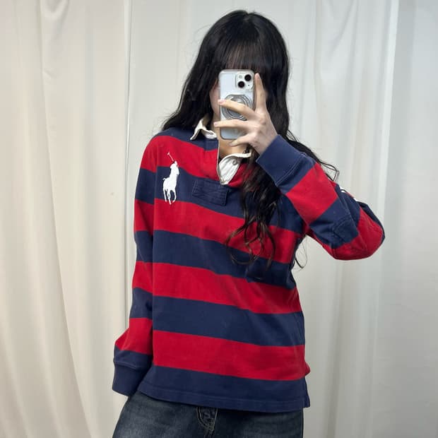 Polo Big Pony Stripe Rugby Tee 