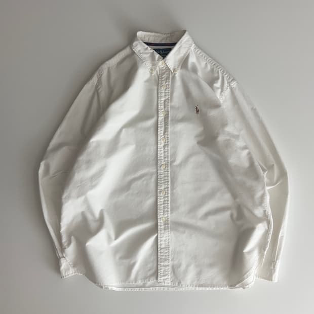 폴로 랄프로렌 화이트 버튼다운 셔츠 XXL