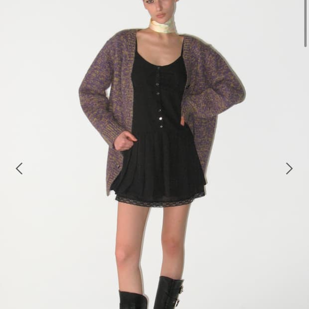 MOHAIR BLENDED OVERFIT CARDIGAN