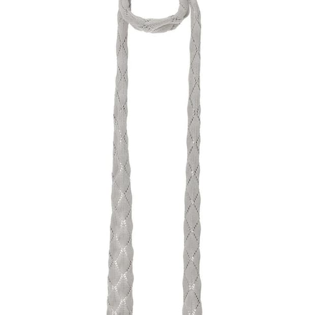 쓰리타임즈 리프 머플러 그레이