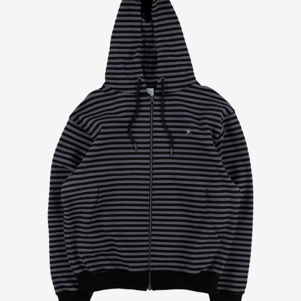 더콜디스트모먼트 TCM stripe hooded zip-up