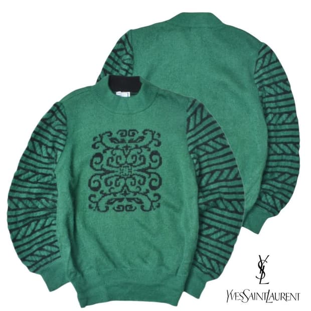 90S 입생로랑 울 니트 여성 M N1103