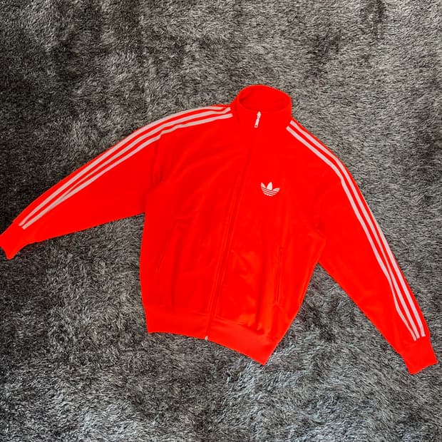 아디다스 파이어버드 오렌지 트랙탑 (S)