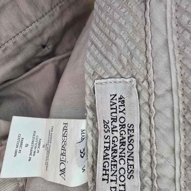 라이즈앤빌로우 265 스트레이트핏 치노 33사이즈