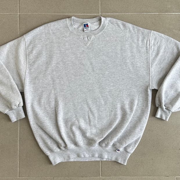 90s 빈티지 러셀 스웻셔츠 그레이 XXL USA