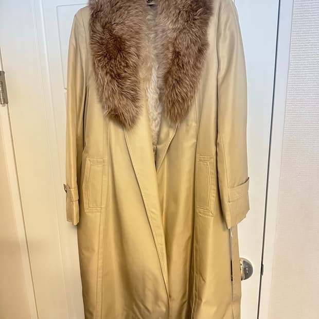 Kanebo Silk & MgSable Fur 겨울용 트렌치코트