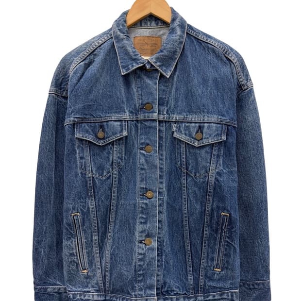 90s 리바이스 674 트러커 화이트블루탭 (L)