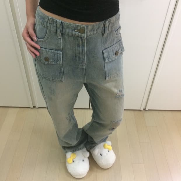 빈티지 워싱 팬츠