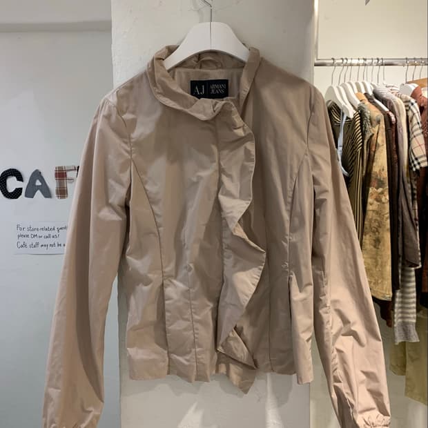 Armani jeans frill jacket