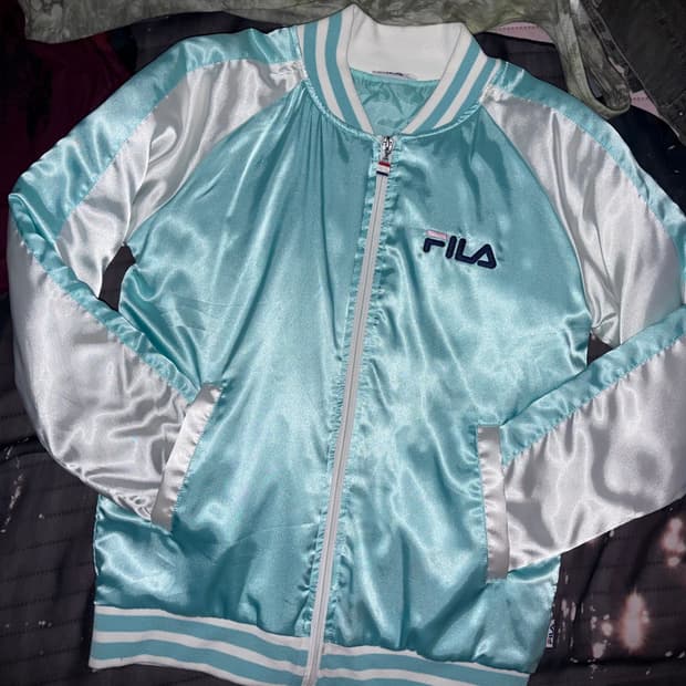 빈티지 휠라 민트 핑크 블루종 스카잔 자켓 이효리 y2k