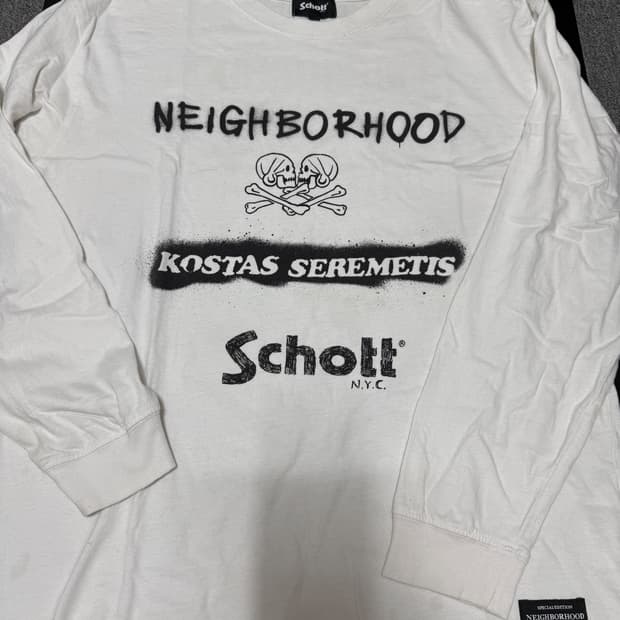 Neighborhood X Schott 콜라보 롱슬리브