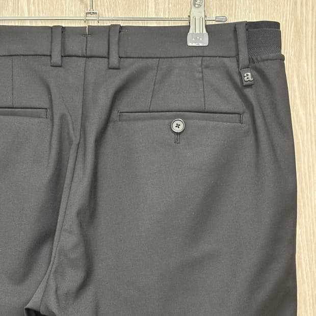 알레그리 Estethia 울블렌드 사이드밴딩 슬랙스82(32)/블랙