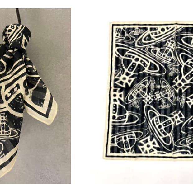 비비안웨스트우드 손수건 스카프 두건