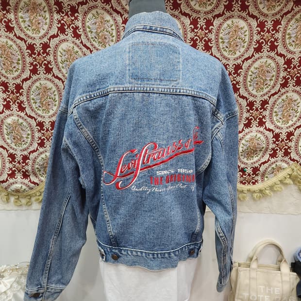 리바이스 90s 자수로고 트럭커 데님자켓 73598 usa

