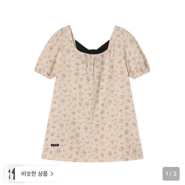 콜로신스 Black tie blouse vintage flower