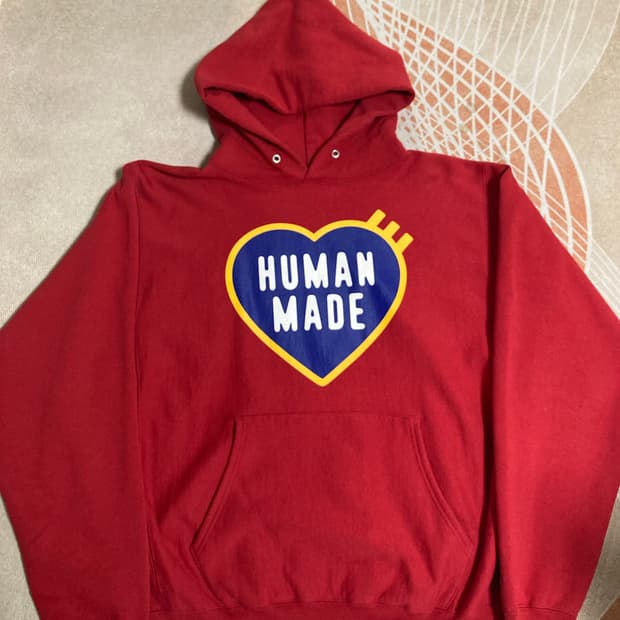 휴먼메이드 헤비웨이트 후드 L 팝니다