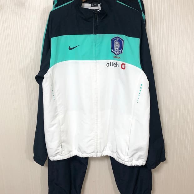 나이키국대 10-12 축구국대 지급실착 윈드브레이커 자켓/팬츠 XXL