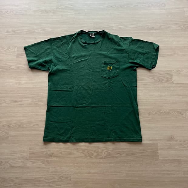 [XL] 90s 빈티지 올드 스투시 포켓 반팔티셔츠 그린
