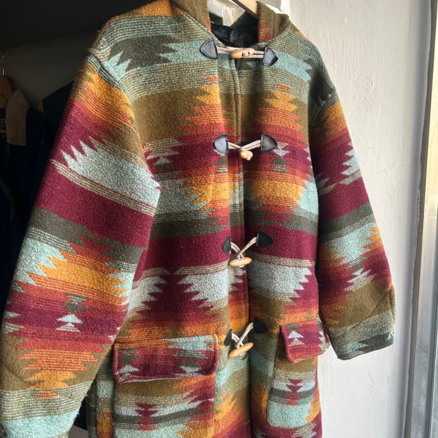 90‘s 울 나바호 더플코트