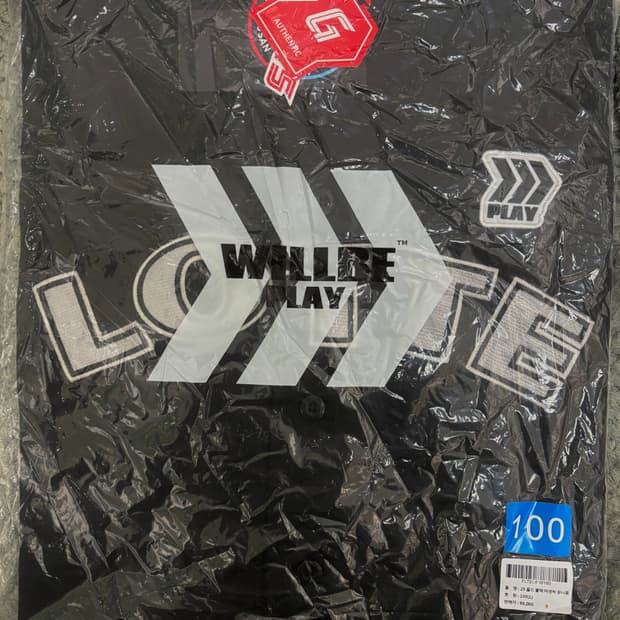 롯데 자이언츠 올드 블랙 어센틱 유니폼 미개봉 100