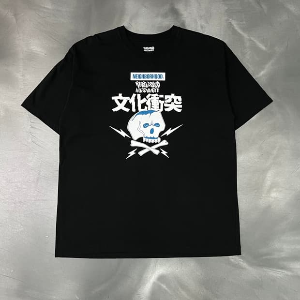  네이버후드x레벨 드레스 하드웨어 프린팅 반팔티 y15967