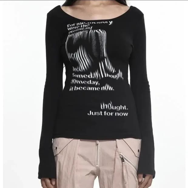 나체 플로루 슬림핏 롱슬리브