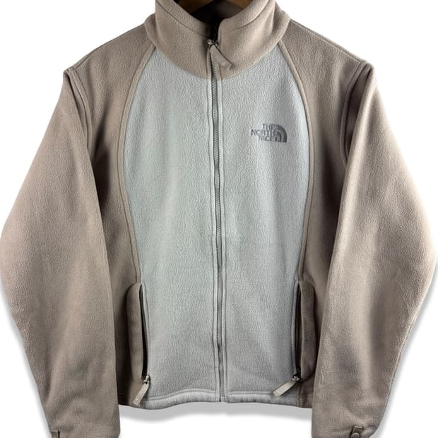 노스페이스 베이지 배색 플리스2335