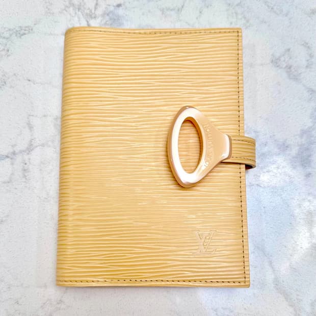 LOUIS VUITTON YELLOW EPI AGENDA COVER PM