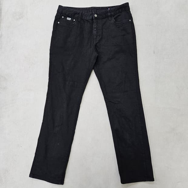 34 엘르진 블랙 데님 팬츠 0316Y