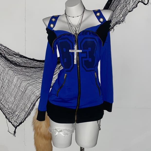 ꒰ঌ 오네갸루 아일렛 스터드 오프숄더 원피스 ໒꒱