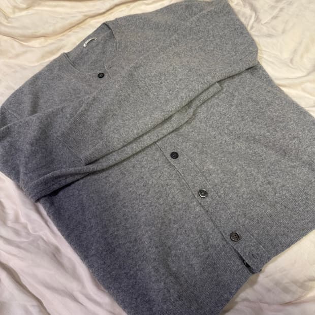 렉토 25fw 레이어드 가디건 grey L