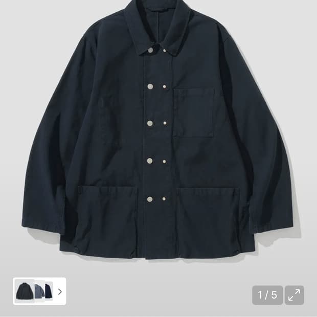 셔터(shirter) 워크 자켓 네이비(M,100) 택제거 새상품(미착용