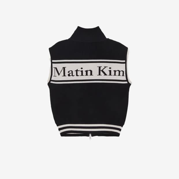 마뗑킴 니트조끼 블랙 s