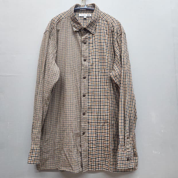 유니클로xJW앤더슨 로고 체크패턴 셔츠 XL(XL)