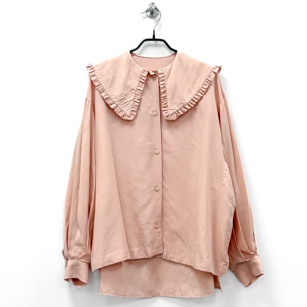 시스템 프릴 빅카라 블라우스